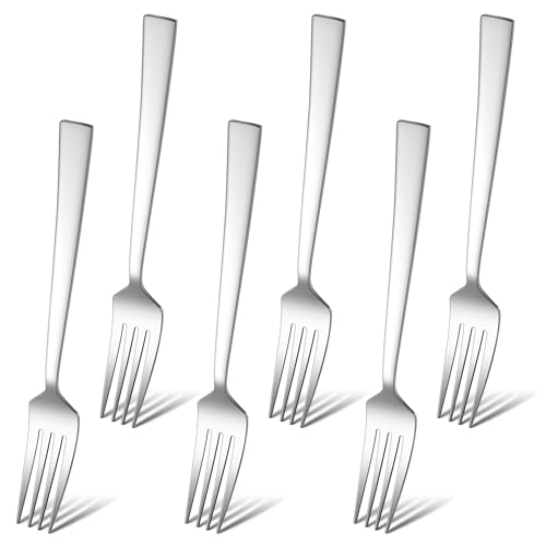 HaWare Gabeln, 6 Stück Edelstahl Gabeln Essgabeln Set, 19cm Menügabeln Tafelgabeln für Zuhause/Restaurant/Hotel, Hochglanzpoliert & Glatte Kanten, Spülmaschinenfest - Elegantes Design