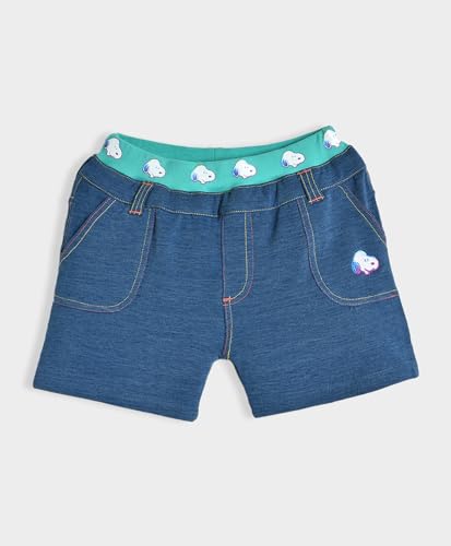 Image of Mi Arcus Peanuts Snoopy Printed Blue Shorts for Baby Kids Boys Girls Toddlers