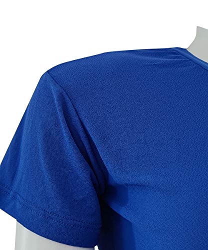 Camiseta DryFit Poliamida Feminina Para Treinar Malhar Azul (GG)