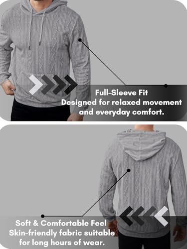 Image of Leriya Fashion Hoodie for Men Stylish |Oversized Hoodie for Man |Sweatshirt for Mans with Hoodies|Sweatshirts for Man Kangaroo Pocket & Drawstring