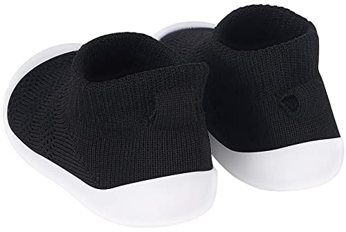Sisttke Baby Shoes Girls Boys Toddler Socks Breathable Baby Slippers Infant First Walking Sneakers Non Slip Soft Rubber Sole,Black-2 thumb #3