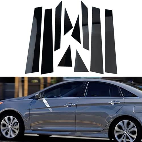 Cubierta de moldura para pilares de ventanas de puertas de Hyundai Sonata 2011 2012 2013 2014 5