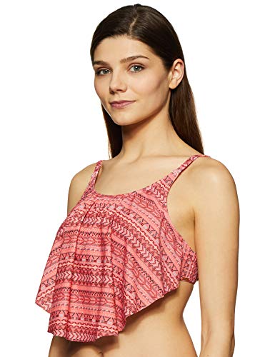Image of Amante Women's Flounced Swim Crop Top