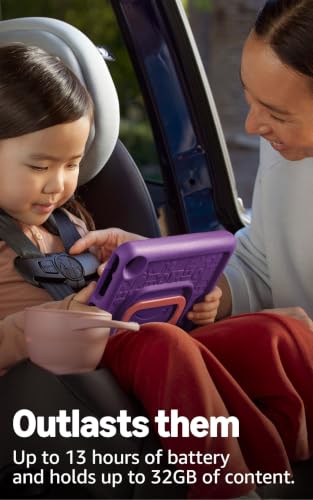 Amazon Fire HD 8 Kids tablet  ages 3-7. With bright 8 HD screen. Includes ad-free and exclusive content, parental controls and 13-hr battery, 32GB,
