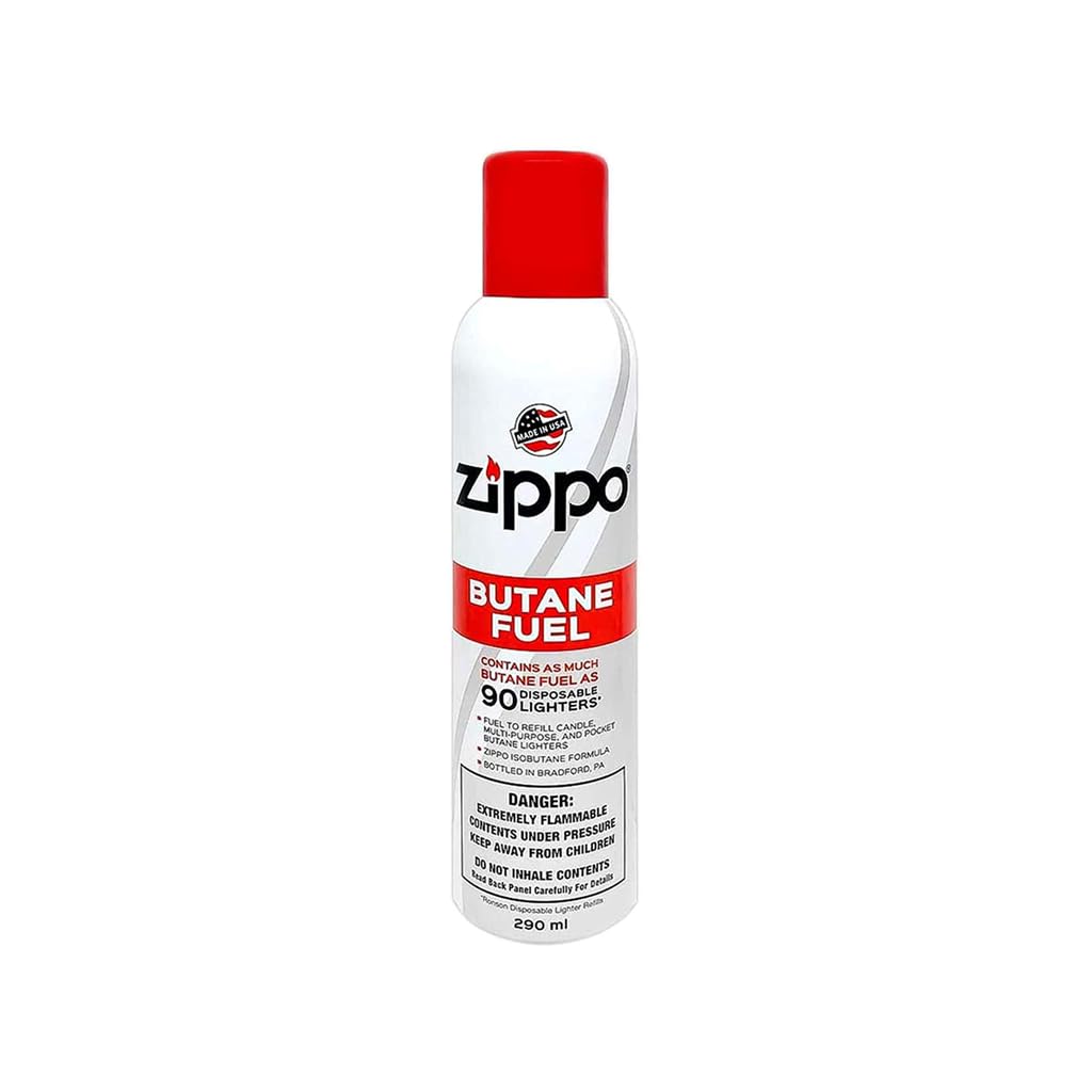 Zippo Butane Fuel 5.82oz Refill for up to 90 Lighters, 290 ml