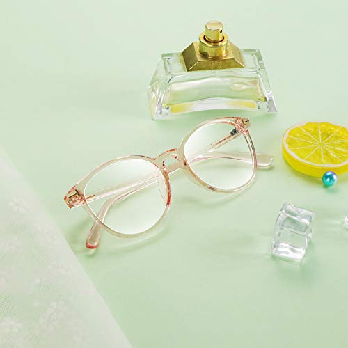 Image of VisionGlobal Blue Light Blocking Glasses for Women /Men, Computer Reading, TV Glasses, Stylish Oval Frame