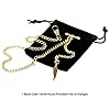 TREEWETO Men's Albert Chain Pocket Watch Curb Link Key Chain 2 Hooks with Antique Gold Leaf Pendant Design Charm Fob T Bar #1