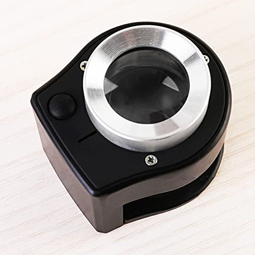 VOANZO 30X Coin Magnifier USB Rechargeable 6 Lights Portable Metal Eye Loupe Sewing Magnifying Glass for Textile Optical Jewelry Tool - Image 4