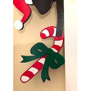 2024 Christmas Door Topper Holiday Home Decor Funny Snowman Santa Claus Top Door Frame Corner Sign Decorations, Windows Walls DIY Craft for Christmas Party Ornament (Cat) 2024 Christmas Door Topper Holiday Home Decor Funny Snowman Santa Claus Top Door Frame Corner Sign Decorations Windows Walls DIY Craft for Christmas Party Ornament Cat