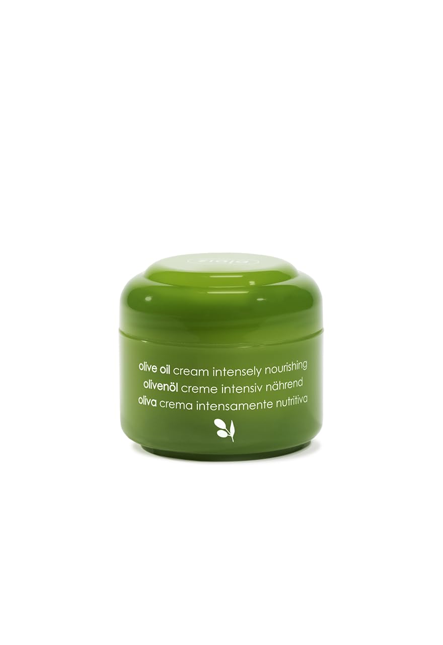 Ziaja Olive Oil Face Cream 50ml - Nourishing Moisturiser for Dry, Dehydrated & Normal Skin - With Olive Oil & Vitamin E - Soothes & Protects Sensitive Skin - Suitable from 1 Month+