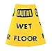 Traffic Cone Collar, Yw/Blk, Wet Floor, PK6
