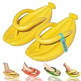 Banana Slippers, Bananen-Hausschuhe, Banana Flip Flops, Cute Banana Slippers, Rutschfeste Strand Pool Dusche Flip Flops, Personalisierte Hausschuhe für Männer und Frauen für Drinnen und Draußen