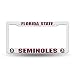 Florida State Seminoles Official NCAA 12 inch x 6 inch Plastic License Plate Frame by Rico Industries