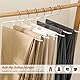 Hosenbügel, 10 Stück Hosenbügel Platzsparend Multifunctional Hosen Kleiderbügel Metall Hosenkleiderbügel mit Offenen Enden für Hosen Röcke Handtücher 38B x 13H cm (Beige-weiß)
