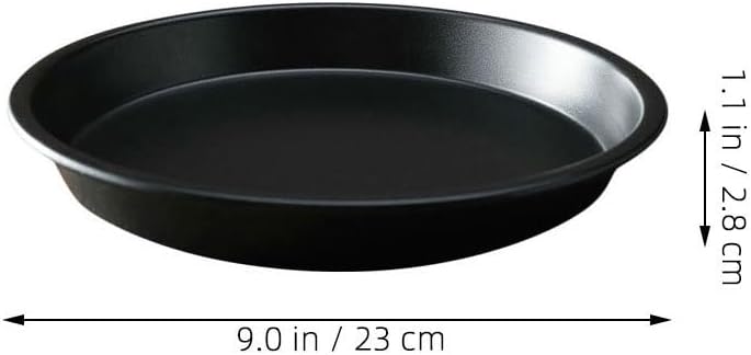 Luxshiny 9 Inch Round Pizza Pan Nonstick Carbon Steel Bakeware Heavy Duty Baking Tray for Oven Kitchen Use Perfect for Baking Pizza Pie and Pastry - Image 2