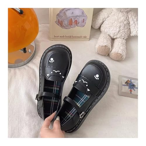 Kawaii Lolita Casual Mary Jane Shoes - Cute Adorable Cat Kitten Paw Flats | Japanese Sweet Soft Style for Everyday Wear2