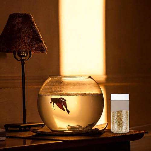 Image of Mipcase Aquarium Fish Feeder Bottles 2-Pack Transparent Storage Containers for Easy Feeding and Fish Food Dispensing 5.31X2.55X2.55In Practical Tank Feeding Device for Home and Pet Supplies