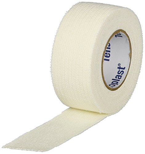 Tensoplast Elastic Athletic Tape, Provides Medium Support Or Compression With High Adhesive Properties, Water Repellent And Air Permeable, White, 1" X 5 Yards, Roll #TOP22