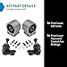 TRQ Front Suspension Kit Ball Joint Control Arm Bushing Compatible with 2012-2015 Chevrolet Captiva Sport 2005-2009 Equinox 2006-2009 Pontiac Torrent 2002-2010 Saturn Vue