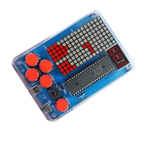 Nelsonerty DIY Console Productie Kit 51 Elektronische Chip Solderen Machine voor Kinderen Set Kleur: Vierkant Licht Rood - Afbeelding 3