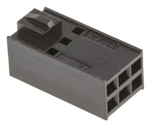 Amazon | Molex 基板用コネクタハウジング メス 6極 2列 2.54mm 90142