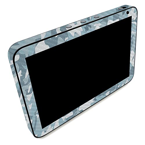 Image of MightySkins Carbon Fiber Skin Compatible with Amazon Echo Show 8 (Gen 2) - Arctic Camouflage | Protective, Durable Textured Carbon Fiber Finish | Easy to Apply
