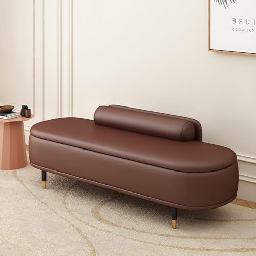 Banco otomano de almacenamiento con respaldo, reposapiés y baúl de juguetes para sala de estar, dormitorio, entrada