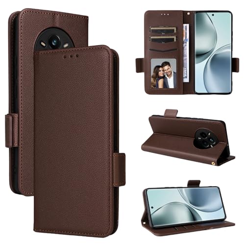 Ή@ for Realme 14 Pro Plus 5G gуP[X PUU[LbNX^hJ[hz_[ Ή@ for Realme 14 Pro Plus 5G }OlbgJzz_[ Brown