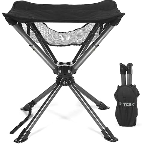 TCEK Swivel Portable Camping Stool Cover