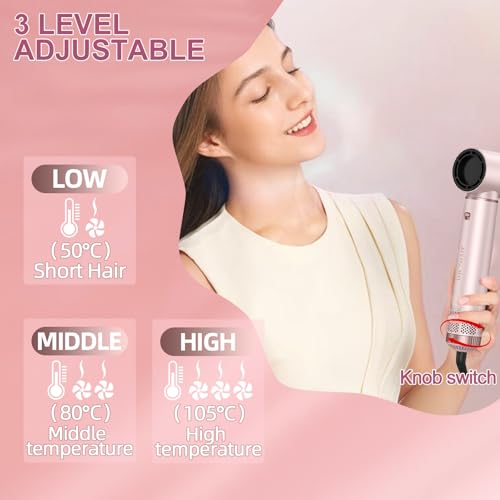 AVENHO 5 in 1 Hot Air Brush - Blow Dryer Brush & Air Curling Wrap Styler with Negative Ion Technology の商品画像 2