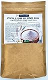 Psyllium Blond Bio Husk en poudre extra-fine 300G - Téguments Purs 99% - Utilisation pratique : se mélange facilement aux boissons et à la nourriture - Haute Teneur en Fibres - Estenat