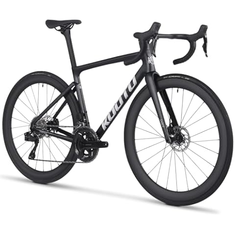 KOOTU Carbon Road Bike Lightweight 24 Speed Shifting Road Bicycle with Shimano Di2 7170 Groupset T1000 Full Carbon Frame & Fork with Disc Brake Cover