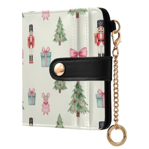 Portefeuille en cuir PU pour adolescentes preppy et ordonnées