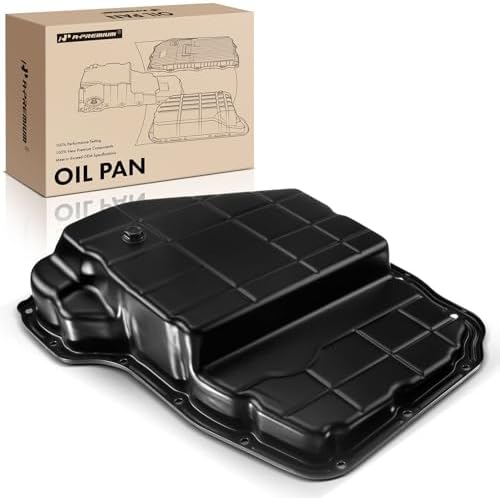 A-Premium Transmission Oil Pan with Drain Plug Compatible with Dodge Ram 1500/2500/3500 Dakota Durango Jeep Commander Grand Cherokee Liberty AWD 4WD