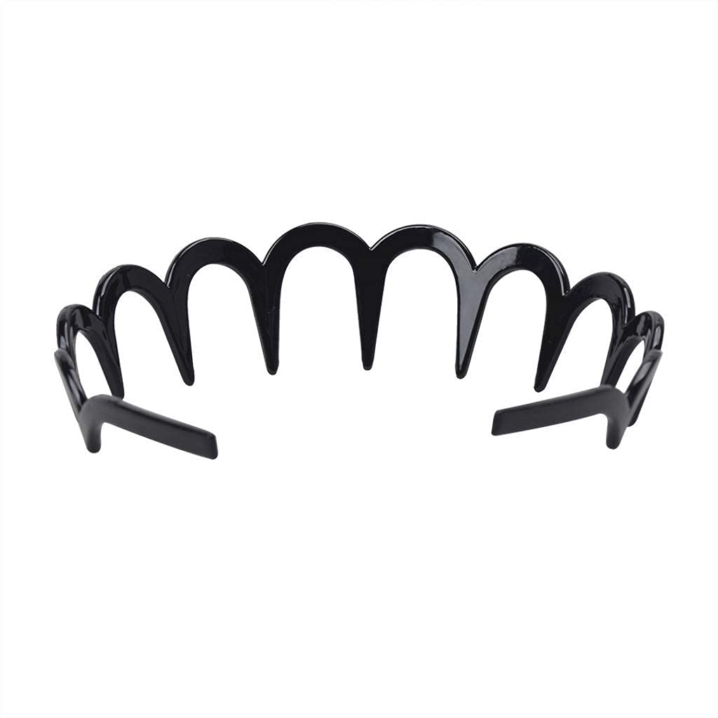 Big Box Zigzag Plastic Hoop U Shaped Shark Tooth Hair Bands Headband Acrylic Plain Comb Hair Band Non Slip Wave Toothed Headband Comfort Wavy Hairband Hair Accessories for Women Girl (Set of 2) (B0B5VKGNRM) Amazon Price History, Amazon Price Tracker