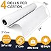 VOISEN Wide Format Paper,4 Rolls Plotter Paper 24 In x 150 Ft, CAD Bond Rolls,20lb,Bond Paper on 2
