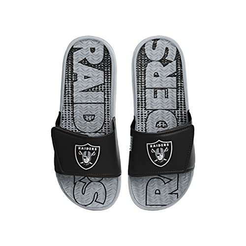 FOCO Las Vegas Raiders NFL Mens Gradient Wordmark Gel Slide - L2