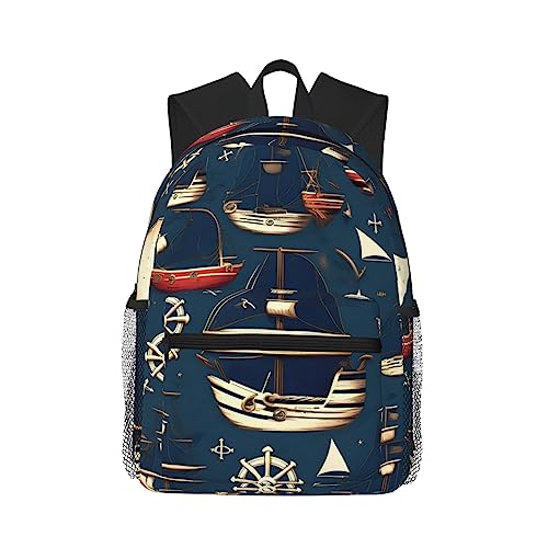 Sac à dos poisson océan léger pour ordinateur portable et loisirs
