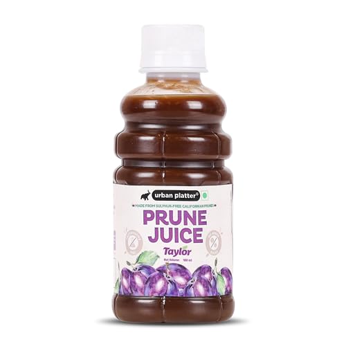 Image of Urban Platter Pure California Prune Juice, 180ml (No Added Sugar | Natural Digestive Support | Source of Antioxidants & Potassium | Preservative-Free)