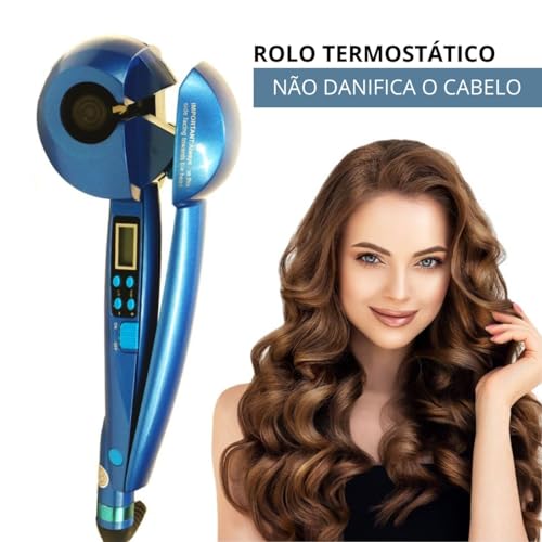 Benedita, Modelador de Cachos para Cabelo Automático Profissional Premium Cerâmica Com Controle de T
