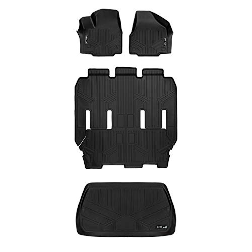 SMARTLINER Floor Mats 3 Rows and Cargo Liner Behind 3rd Row Set