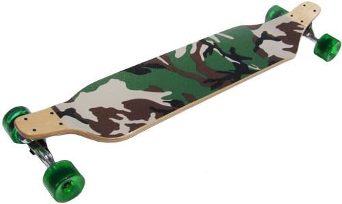 TGM Skateboards Drop Down Longboard CAMO with 76mm Wheels and 180mm Trucks