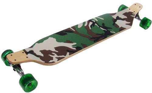 TGM Skateboards Drop Down Longboard CAMO with 76mm Wheels and 180mm Trucks