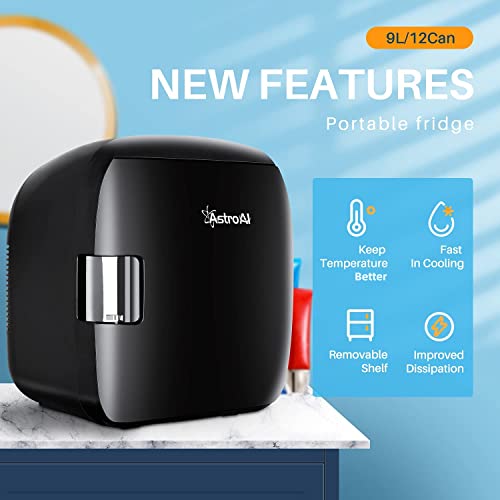 AstroAI mini-koelkast 9 liter, zwart - Image 7