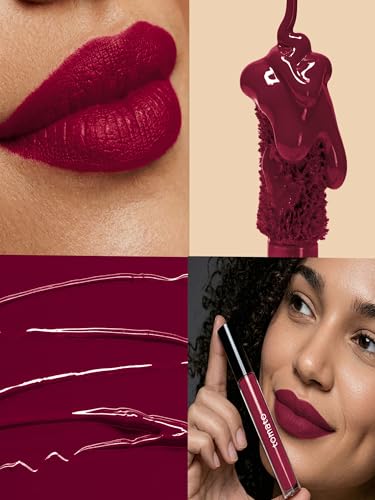 Image of FLiCKA Tomato Liquid Lipstick| Transfer Proof, Smudge Proof, Non-Sticky, Creamy Lightweight Lipstick For Women, Shade 3, 2ml