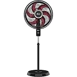 Ventilador de Coluna Oster Power Fresh, 220V, Preto/Vermelho, 140W, OVTR881 glide