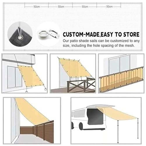 Protection solaire en tissu HDPE pour bloquer la chaleur du balcon - 7