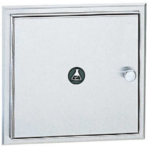 Bobrick 505 304 Stainless Steel Recessed Specimen Pass-Thru Cabinet, Satin Finish, 12-1/16