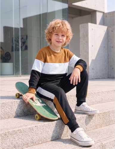 Image of Boys Clothes Boy Outfits 2-Piece Long Sleeve Sweatshirt Tops and Pants Fall Winter Outfits Set 3-14 Years