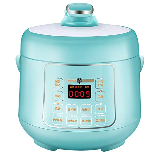 Mini Electric Rice Cooker 2.5L, Small Cookers Kitchen Appliance Lunch Box Lunch Heater Porridge Soup for 2-4 People,Blue